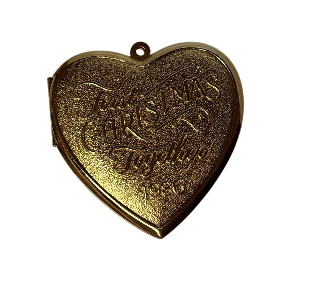 Ornament Hallmark First Christmas Together 1986 Locket